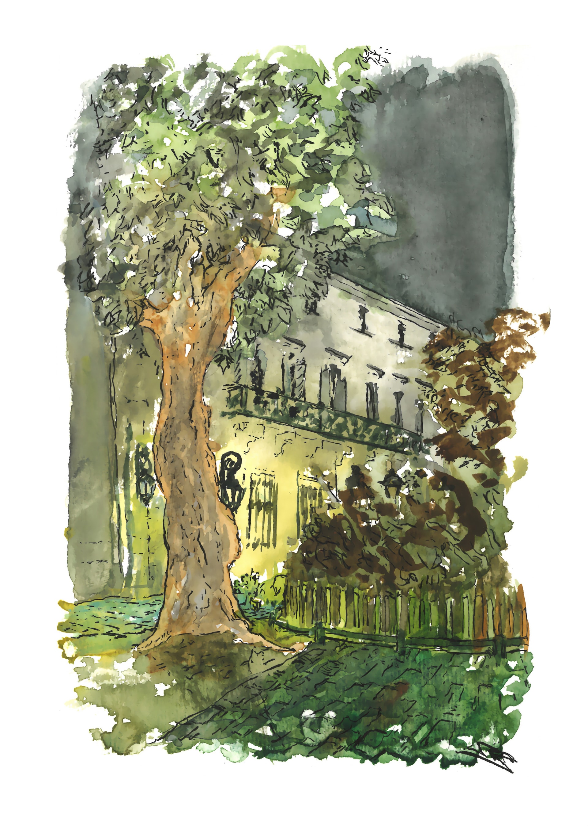 Place de la Canourgue de nuit à Montpellier